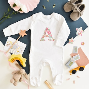 Gepersonaliseerde babyromper Liberty of London