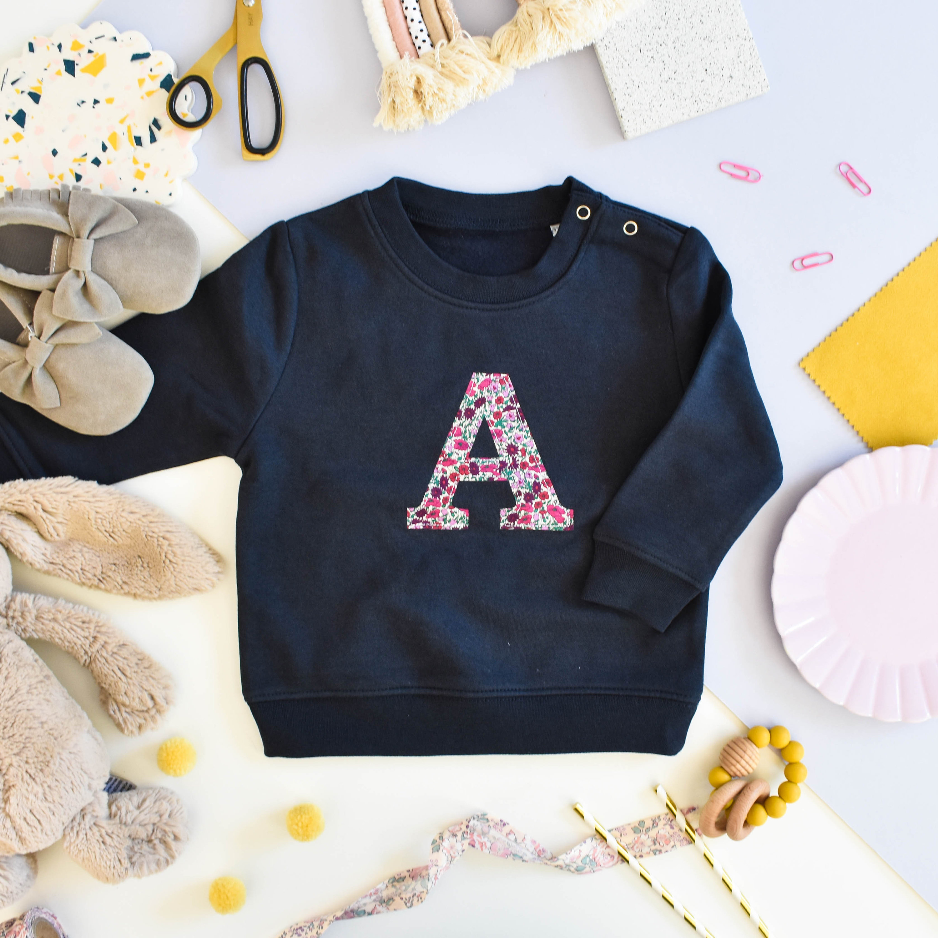Personalised Birthday Jumper Children's Liberty of London First/Second Birthday Sweatshirt Clothing Unisex Kids Clothing Jumpers 
