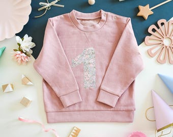 Liberty of London Geburtstag Baby/Kinder Pullover - Rosa