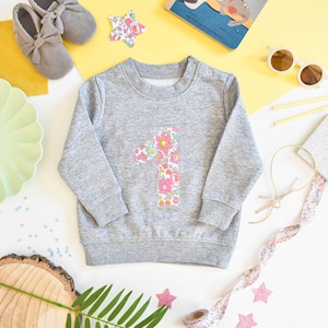 Liberty of London birthday children&#39;s jumper - grey