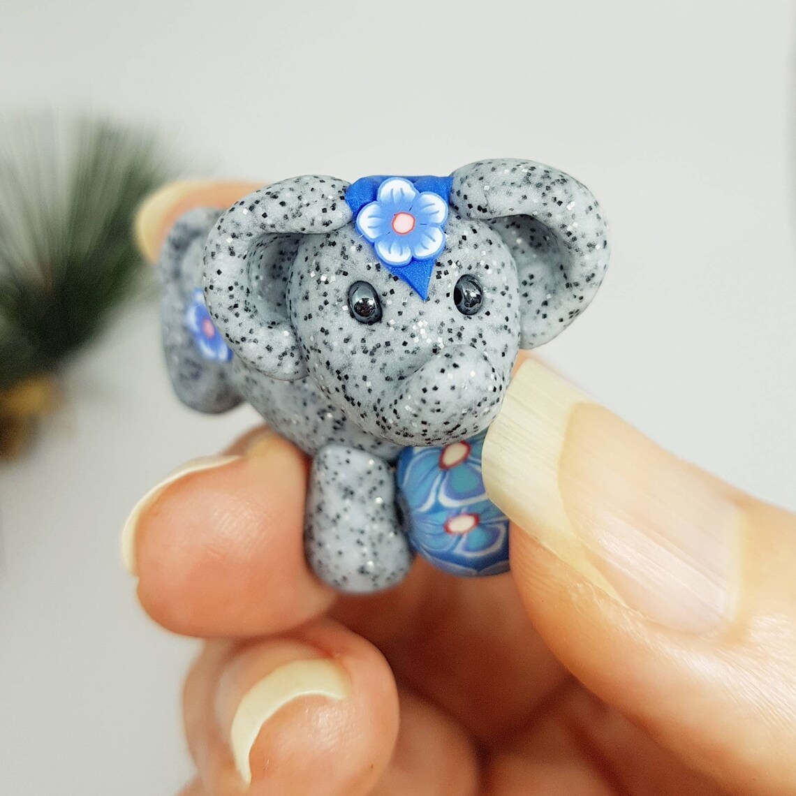 Baby elephant ornament UK gift miniature collectable Etsy