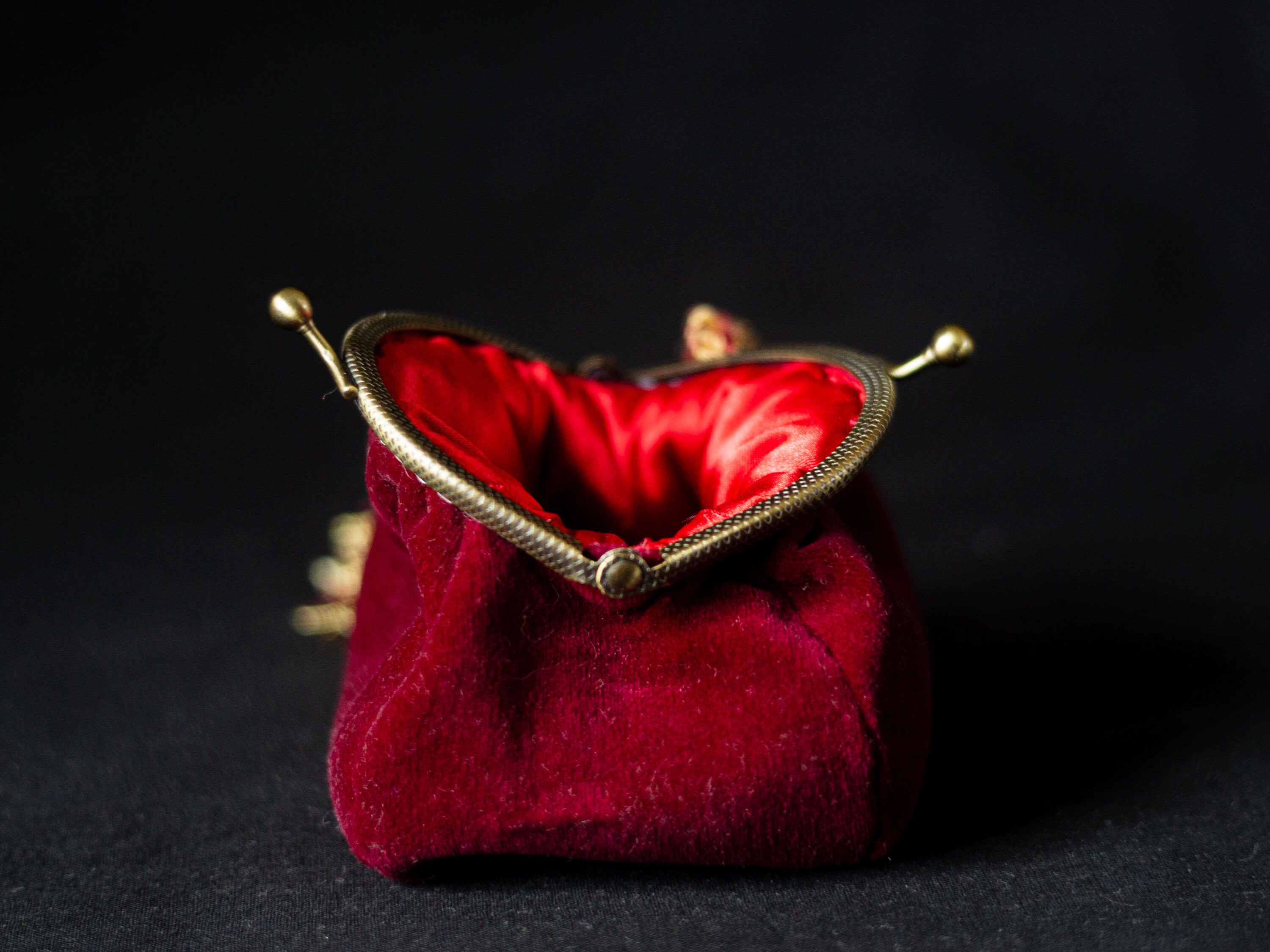 velvet coin purse