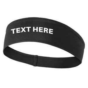 Your Own Text Moisture Wicking Headbands for Men and Women ...
