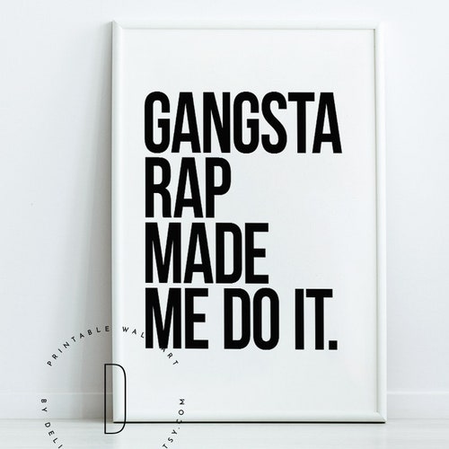 Rap Lyrics Wall Art Rap Poster Rap Art Hip Hop Art Rap Etsy