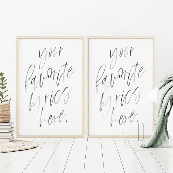 Script Wall Art Etsy