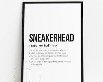 Sneaker head gifts, Sneakerhead poster, Sneakerhead office decor, Sneaker art, Sneaker poster, Sneaker head birthday gift, DIGITAL FILE