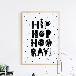 Rap lyrics wall art, Hip hop baby shower decor, Rap poster, Nursery decor, Rap quotes, Printable wall art, Hip hop hooray, DIGITAL FILE
