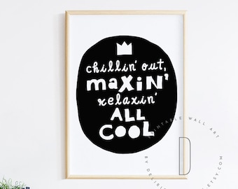 Hip hop nursery wall art,  Rap baby room decor