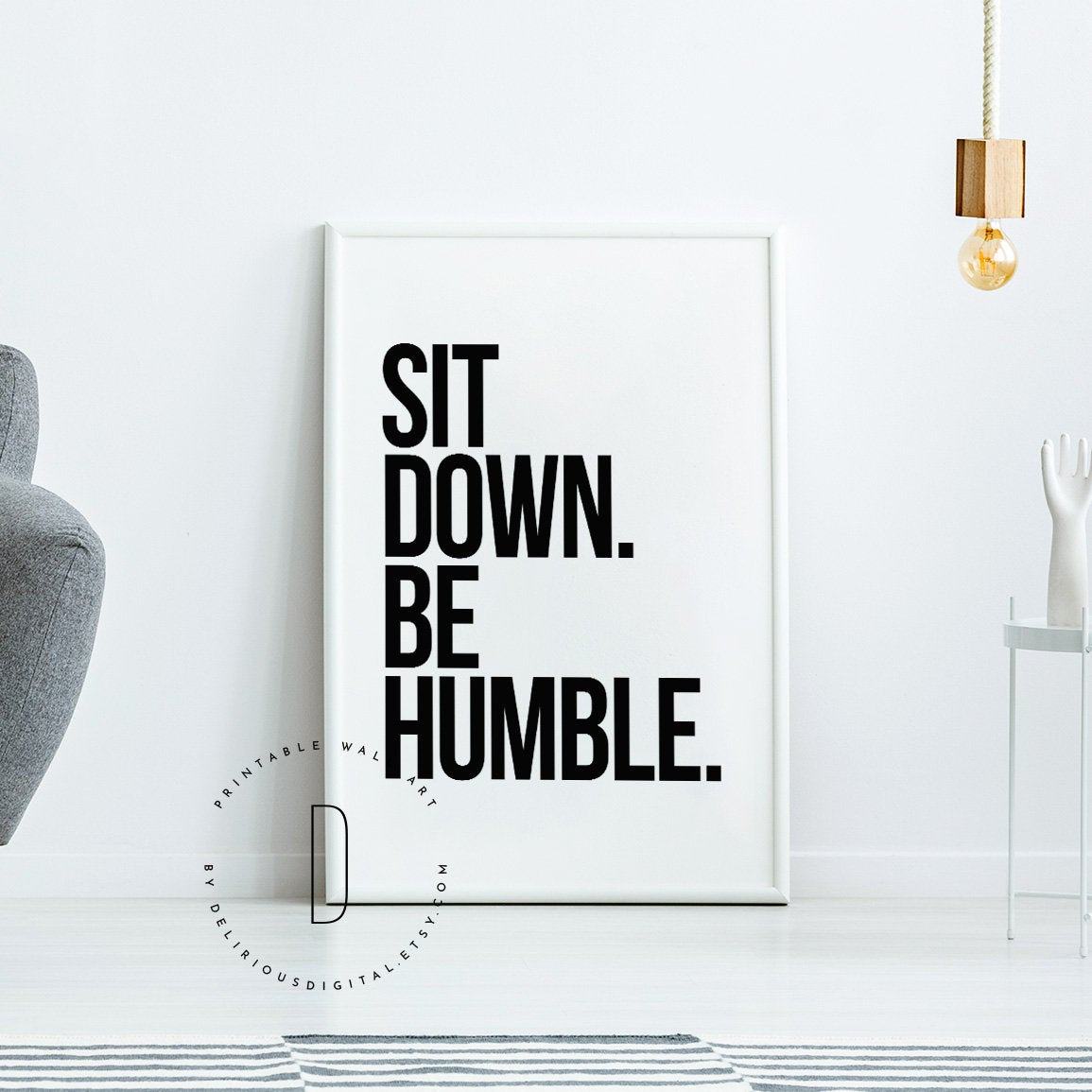 Rap Lyrics Wall Art Rap Poster Rap Art Print Sit Down Be Etsy