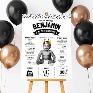 The Big One First Birthday Sign, Hip Hop Party Decor Printable image 2