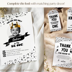 Hip Hop First Birthday Invitation – The Big One Editable Digital Template image 9