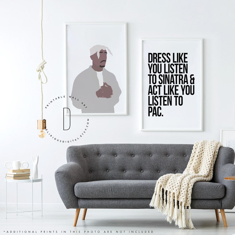 Rap Poster Rap Art Rap Quotes Wall Art Gangster Rap Sign Etsy