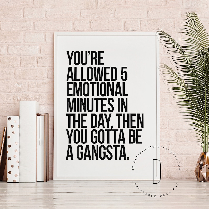 Rap Poster Rap Art Rap Quotes Wall Art Gangster Rap Sign Etsy
