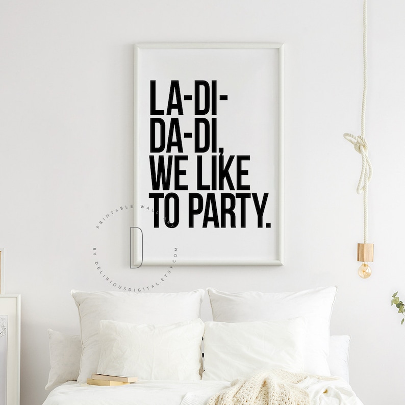 La-di-da-di, Hip hop party printable, Party decorations, Hip hop birthday party, Rap lyrics wall art, Rap quotes wall art, DIGITAL FILE image 4