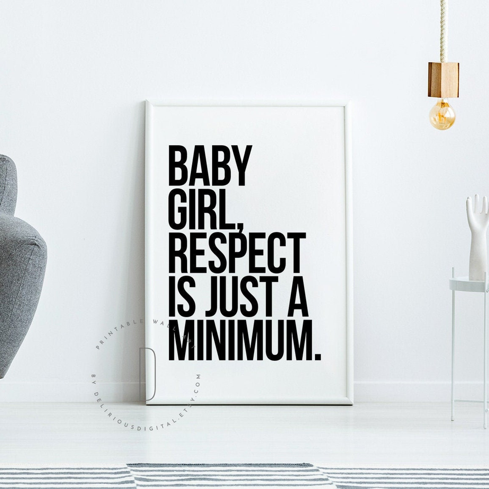 Baby Girl Respect is Just a Minimum Hip Hop Lyrics Poster - Etsy
