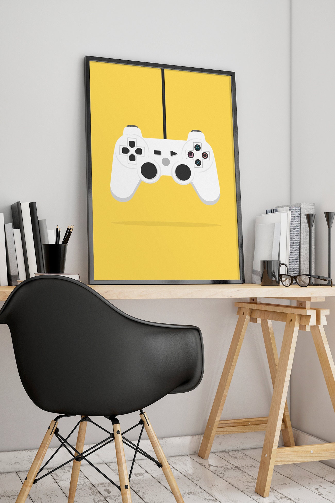 Video Game Decor Gaming Poster Game Room Wall Art Man Cave Etsy