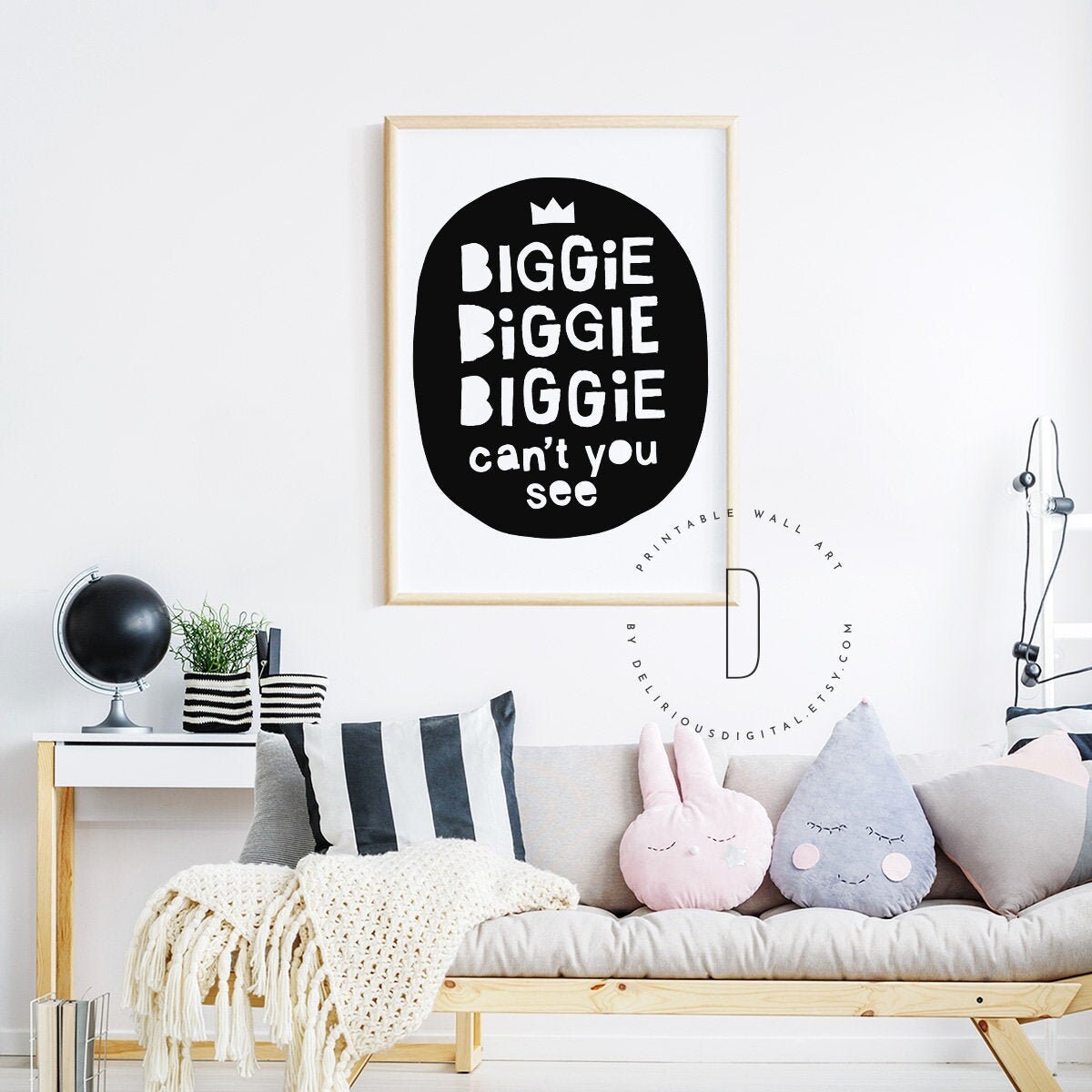 Biggie Biggie Biggie Can't You See Hip Hop Nursery Decor Etsy