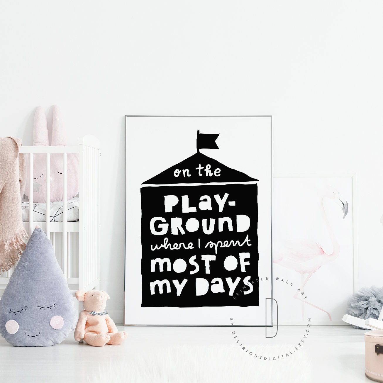 On the Playground Rap Lyrics Wall Art Hip Hop Baby Shower Etsy