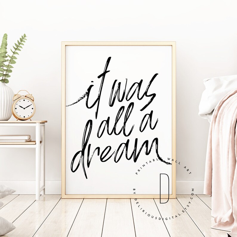 Biggie Smalls poster Notorious BIG It was all a dream sign | Etsy