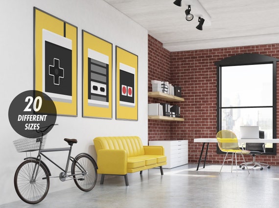 Gamer Room Decor Game Room Sign Video Game Decor Gaming Poster Kids Room Boy S Room Decor Nintendo Geek Gift Player 1 Player 2