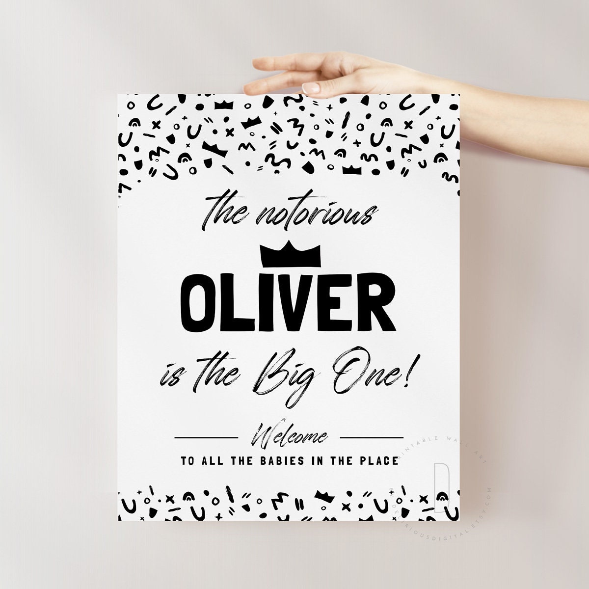 Editable Notorious One Welcome Sign Template First Birthday - Etsy