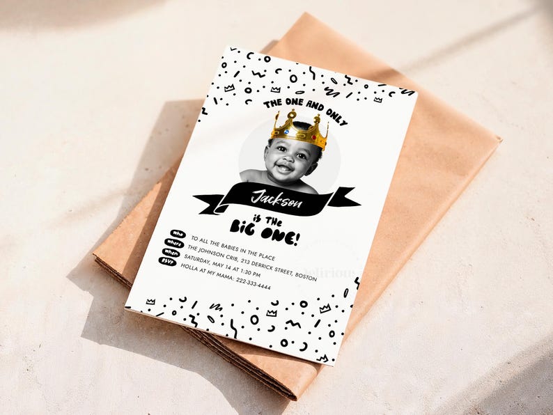Hip Hop First Birthday Invitation – The Big One Editable Digital Template image 8
