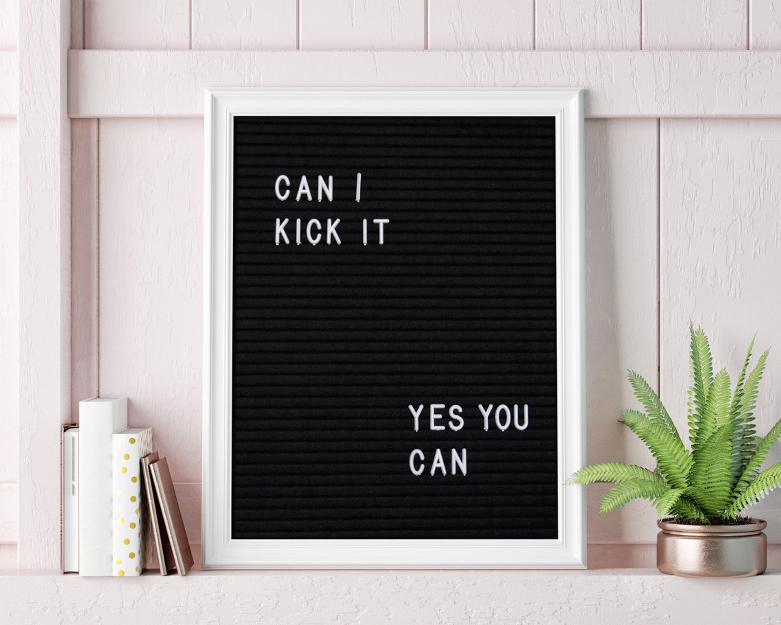 Can I Kick It Yes You Can 90s Hip Hop Poster Rap Lyrics Etsy