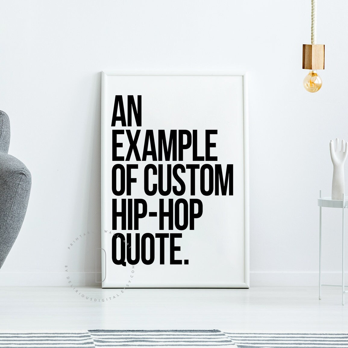 Rap Quote Decor - Etsy, image size:1155x1155