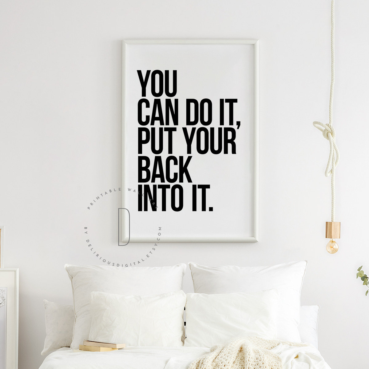 You can do it put your back into it Rap lyrics wall art Rap | Etsy