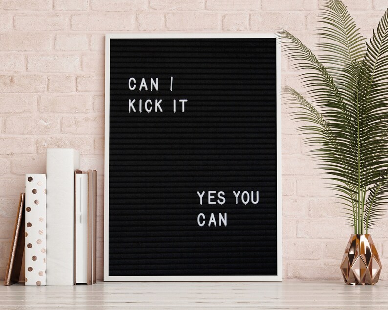 Can I Kick It Yes You Can 90s Hip Hop Poster Rap Lyrics Etsy