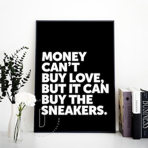 Sneakerhead decor, Sneakerhead gift, Sneaker poster, Sneaker art, Sneakerhead art, Shoe addict, Mens room sign, Man cave decor, DIGITAL FILE