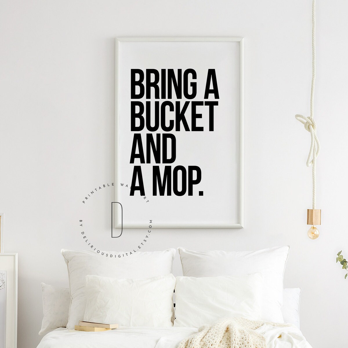 Bucket and a Mop Rap Lyrics Wall Art Rap Decor Rap Poster Etsy