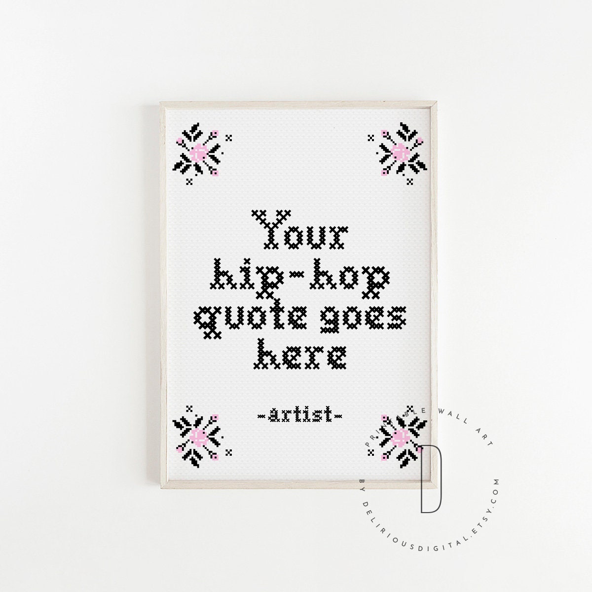 Rap Lyrics Wall Art Custom Rap Poster Rap Lyrics Bathroom Etsy