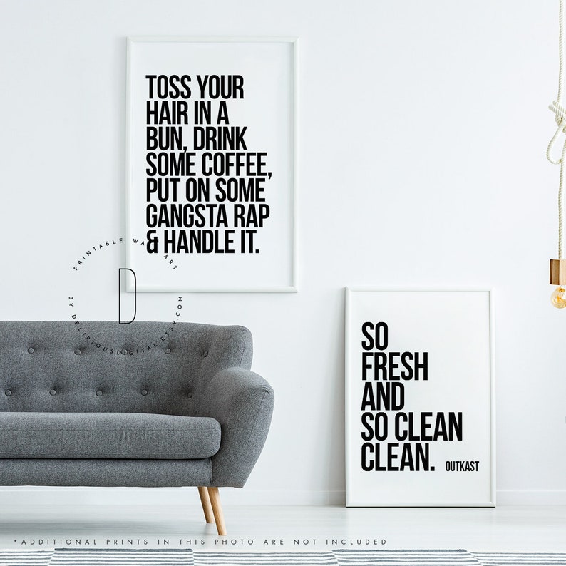 Rap Poster Rap Art Rap Quotes Wall Art Gangster Rap Sign Etsy