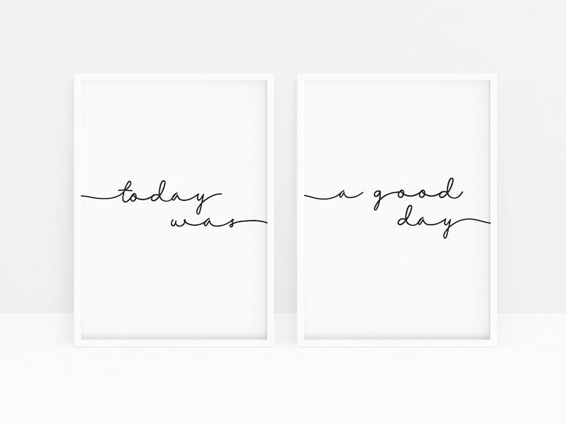 Today Was a Good Day Rap Lyrics Wall Art Rap Poster Rap Etsy