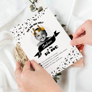 Hip Hop First Birthday Invitation – The Big One Editable Digital Template image 2
