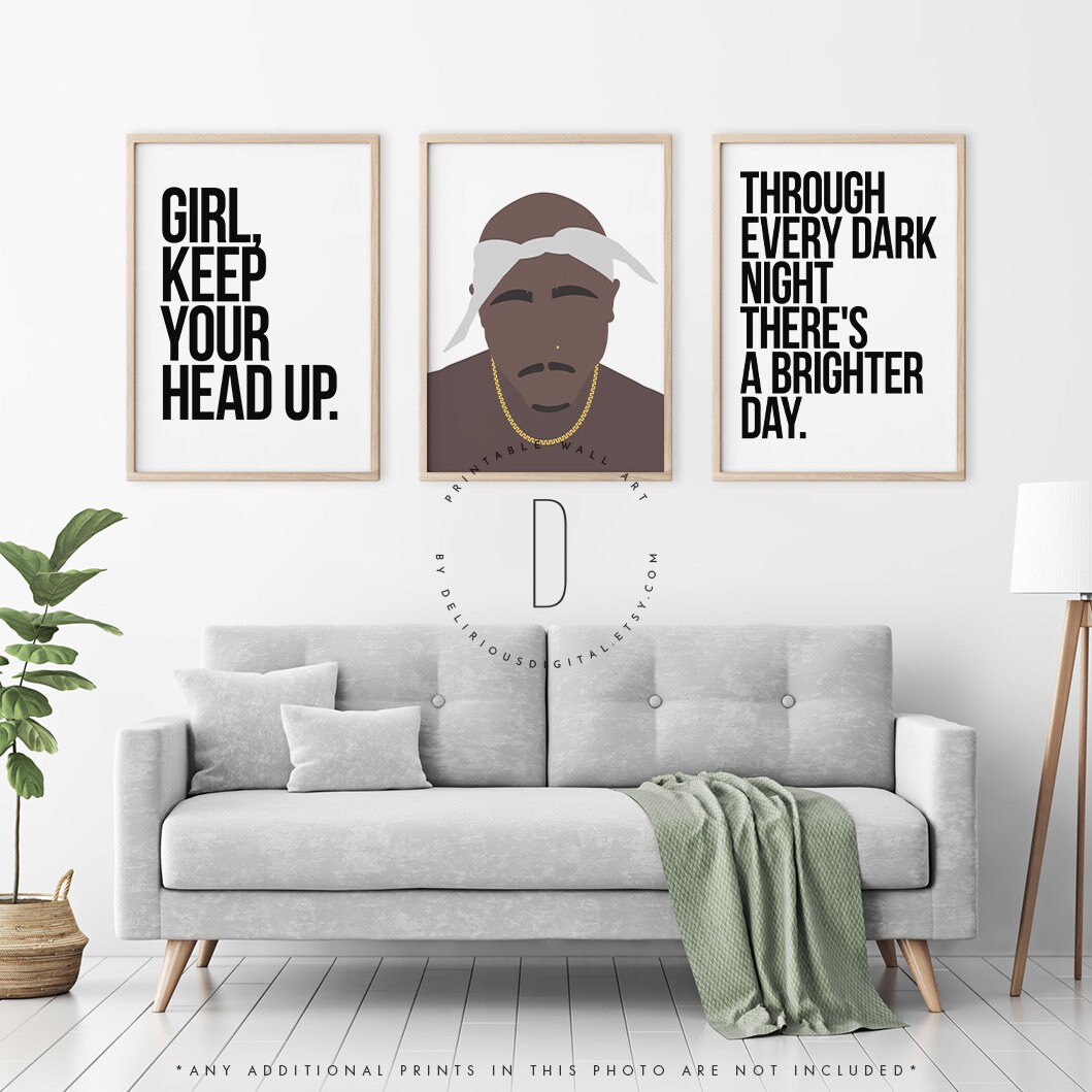 Rapper poster Rap poster Rap art print Hip hop poster Hip Etsy