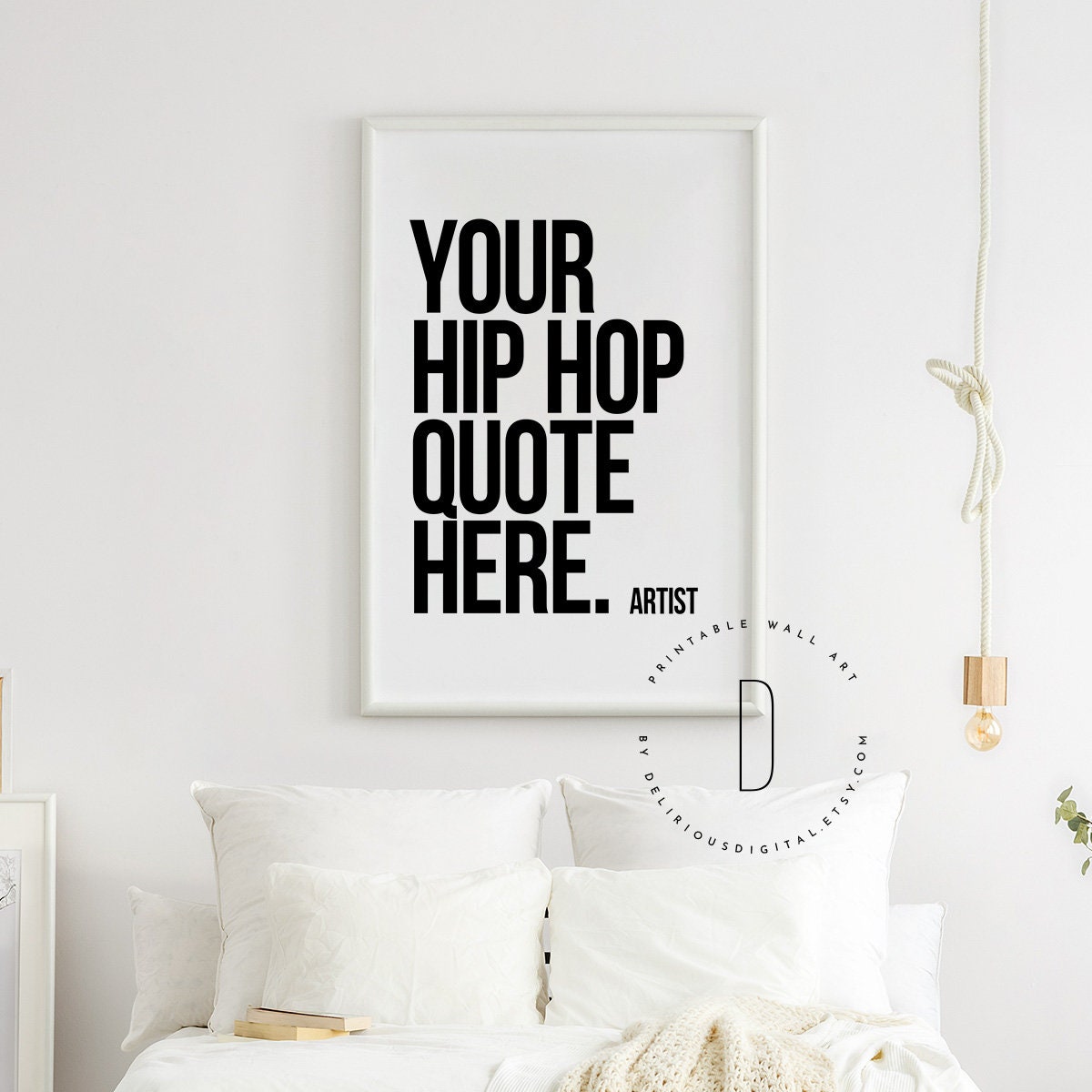 Rap Lyrics Wall Art Custom Rap Poster Rap Art Hip Hop Art Etsy