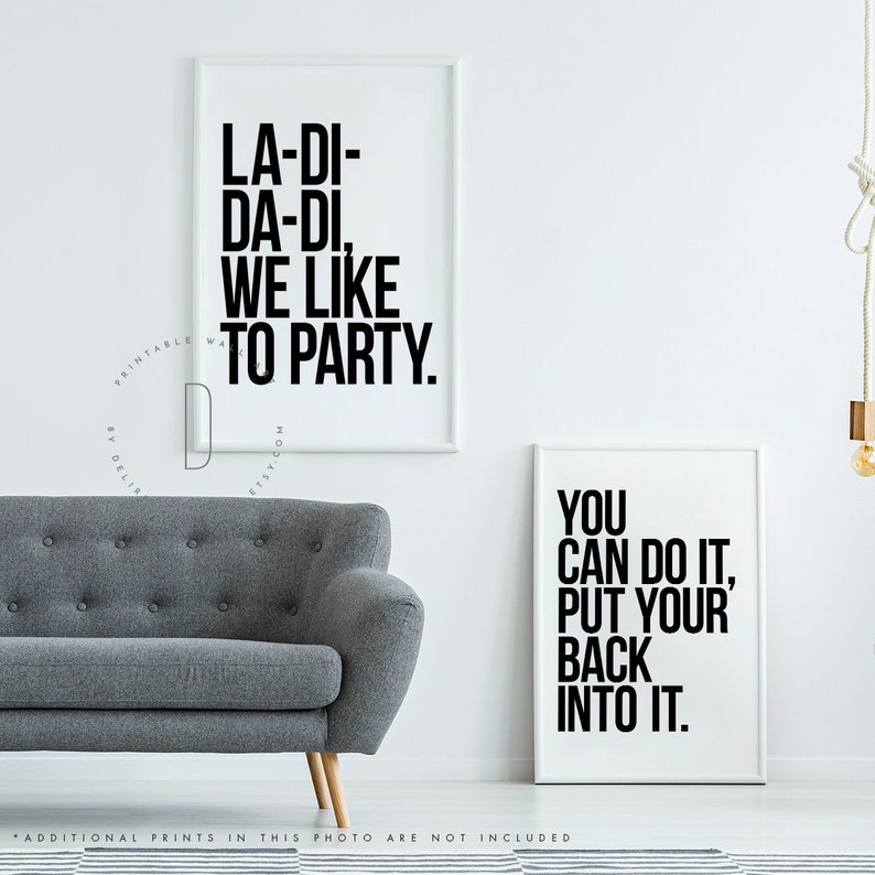 La-di-da-di, Hip hop party printable, Party decorations, Hip hop birthday party, Rap lyrics wall art, Rap quotes wall art, DIGITAL FILE image 3