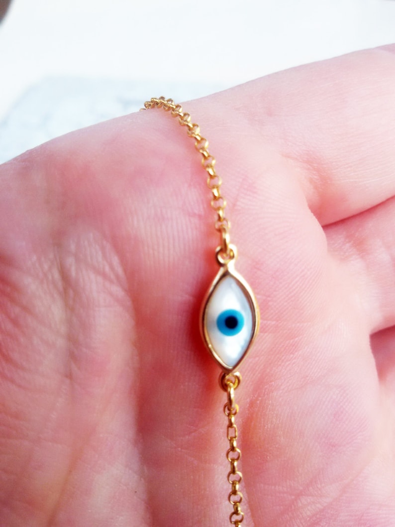 evil eye bracelet real gold