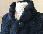 Price reduced 1940s vintage swing jacket astrakhan fur coat.
