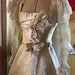 1898 wedding gown with note saying