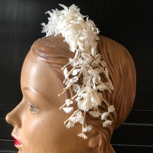 1950er Jahre Seidenblumen Haarband
