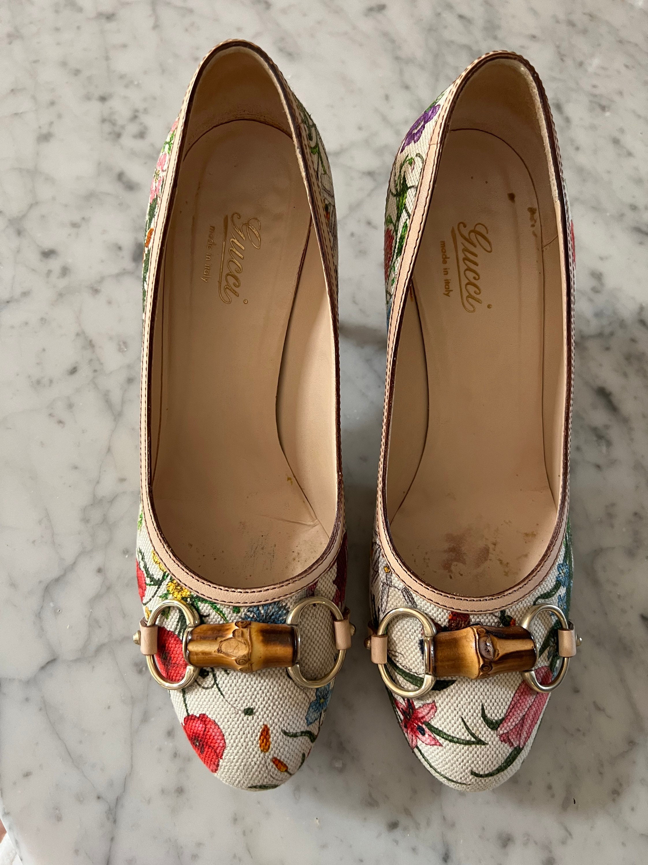 GUCCI パンプス 花柄 BALENCIAGA バレンシアガ × GUCCI グッチ ザ・ハッカープロジェクト
