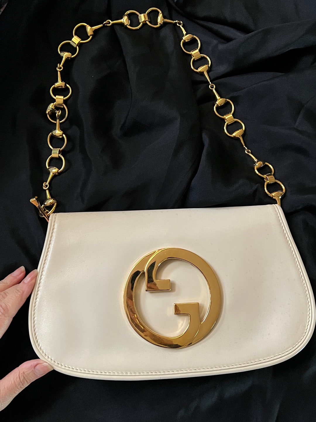 ハンドバッグ Gucci Ivory Leather Gucci Blondie Handbag Rare Original 1960s Gucci Blondie Bag - Etsy
