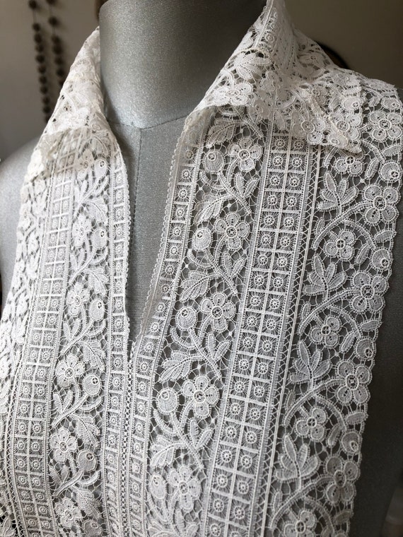 Antique lace collar and bib