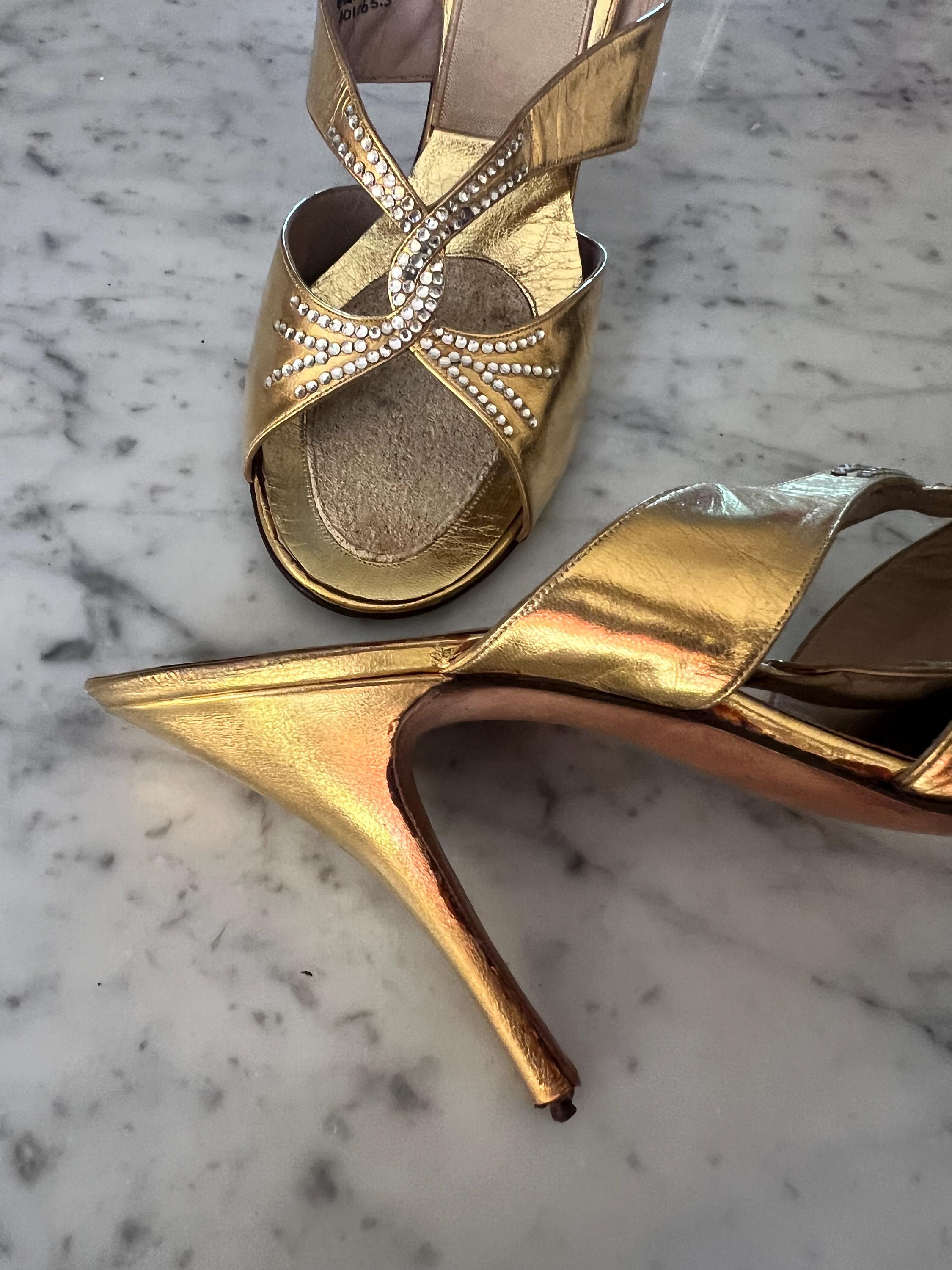 Springolator Mules 1950s Gold Leather and Rhinestone Springolator Mules - Etsy