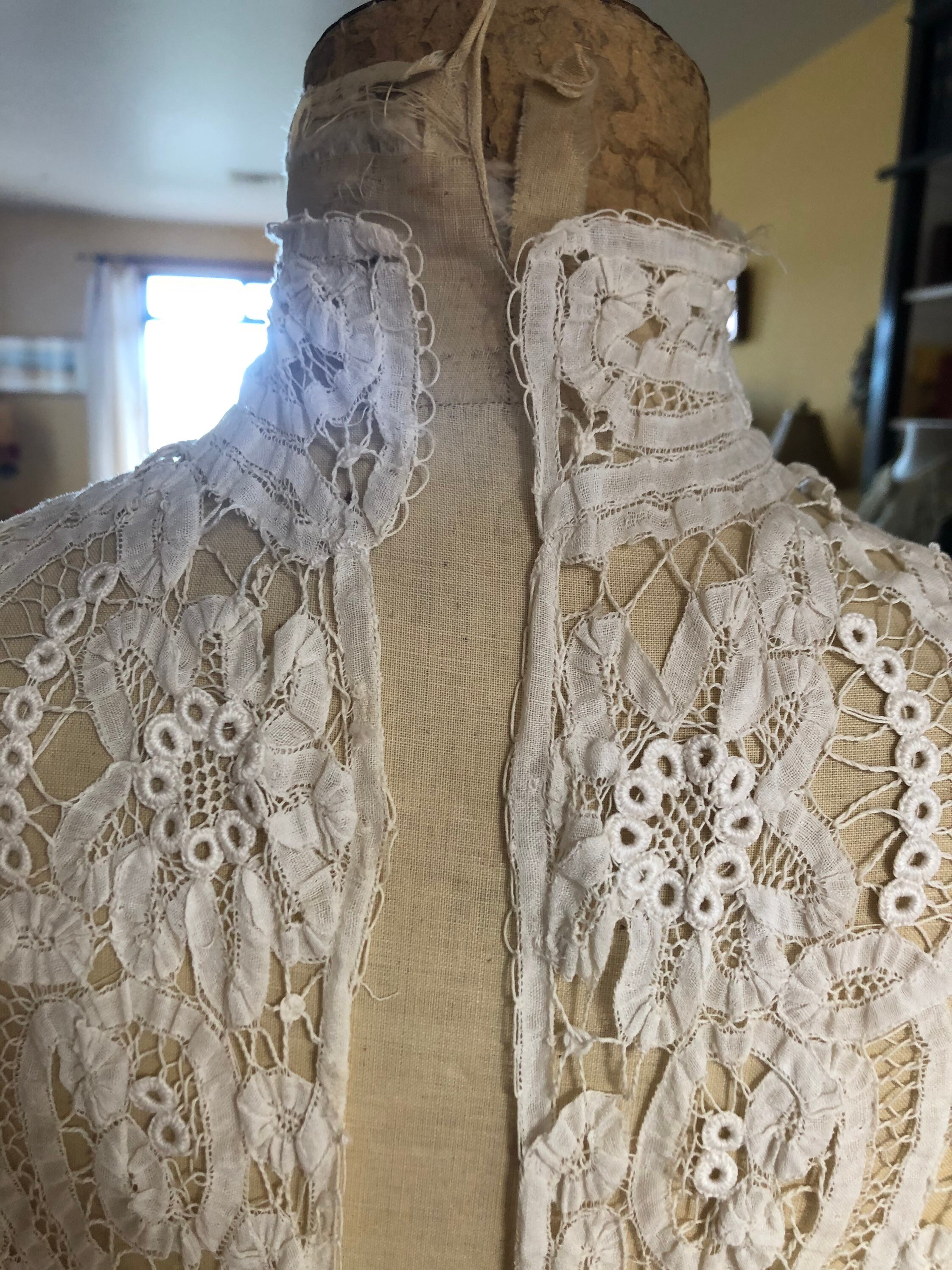 1910s Battenburg Lace and Irish Lace Blouse - Etsy