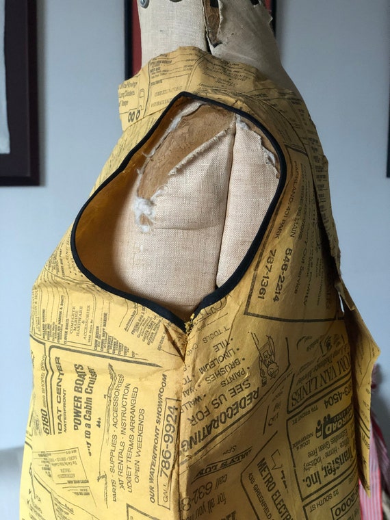Rare collectable 1960s yellow pages paper dress - image 4