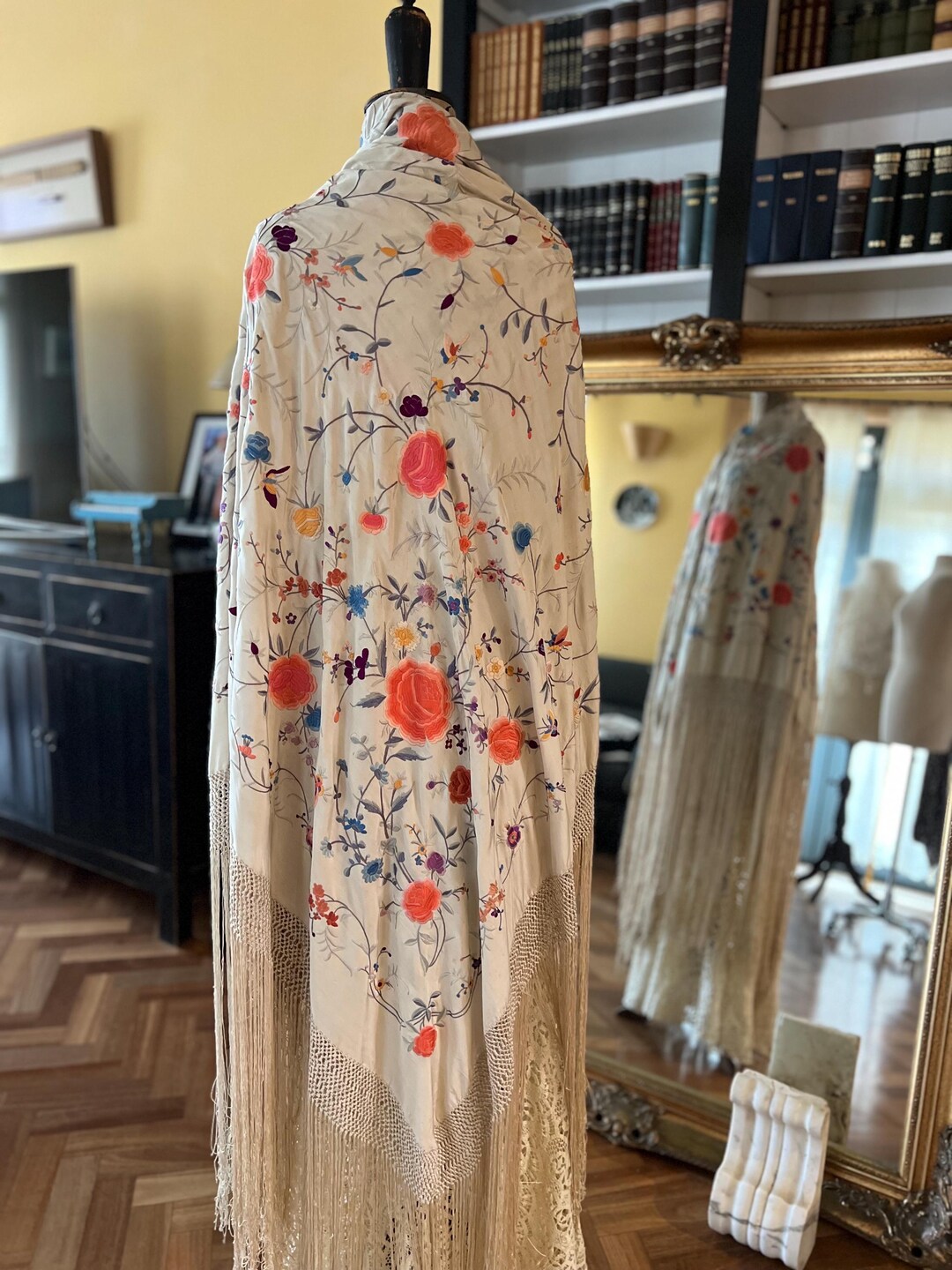 Silk Wool Shawl, Large Size, Deleria